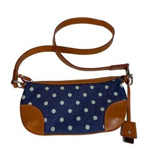 Tommy Hilfiger Blue With White Polka Dots Crossbody‎ Mini Bag
